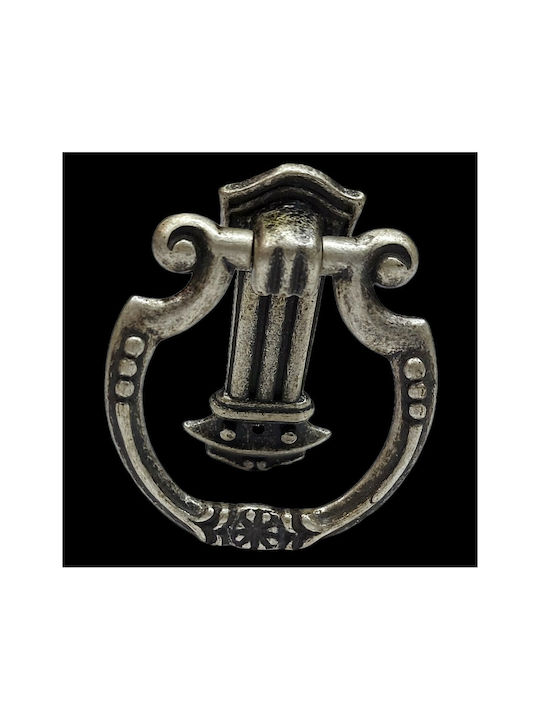 Pamar Antic Mâner Mobilier din Zamak & Metal în Culoare Argintiu 0725-ARG1 1buc