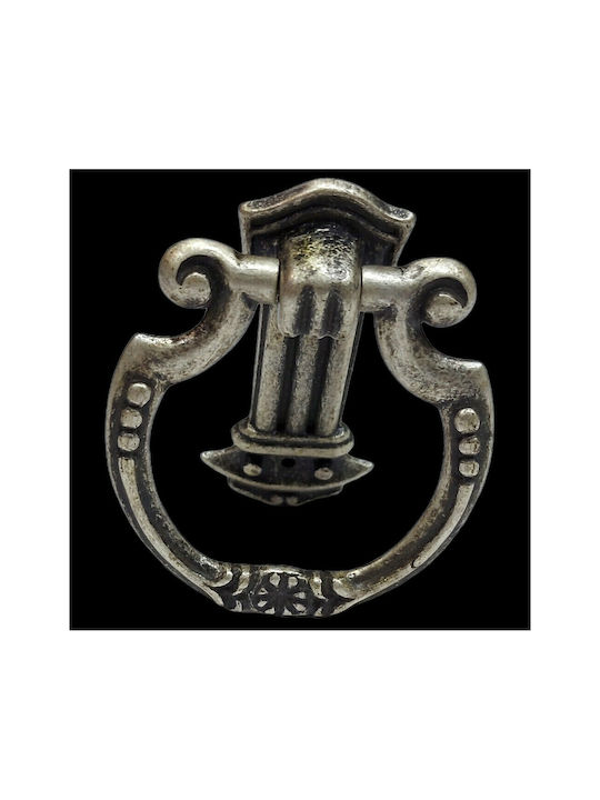 Pamar Antic Mâner Mobilier din Zamak & Metal în Culoare Argintiu 0725-ARG1 1buc