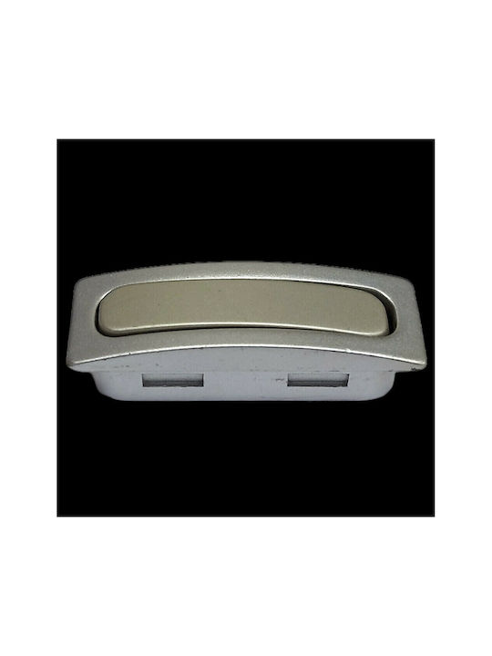 Pamar Buton Mobilier Mânere de mobilier din Zamak & Metal în Culoare Argintiu 0721-000-12B1 1buc
