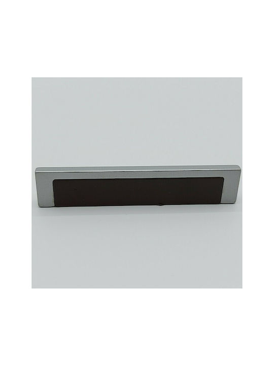 Knob Furniture made of Zamak & Metallic & Leather Dark brown. 105mm (Center Distance 96mm) 1058-10C1 1pcs
