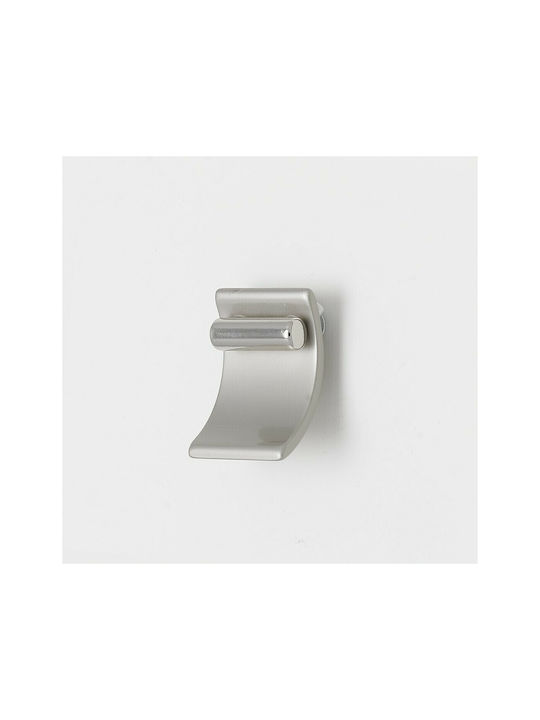 Obispa Handle Furniture made of Metallic & Zamak in Silver Color 43mm (Center Distance 16mm) 0124-016-12B1 1pcs