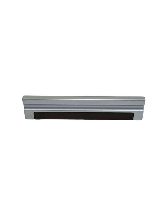 Knob Furniture made of Zamak & Metallic & Leather Dark brown. 105mm (Center Distance 96mm) 1058-10C1 1pcs