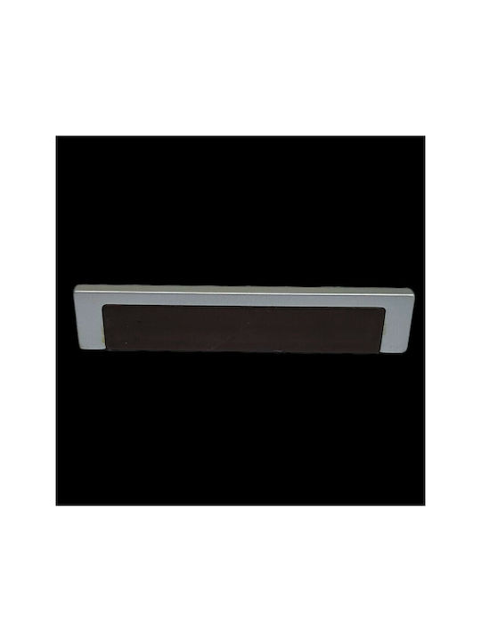 Knob Furniture made of Zamak & Metallic & Leather Dark brown. 105mm (Center Distance 96mm) 1058-10C1 1pcs