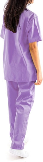Women's Purple Pants & Blouse Set