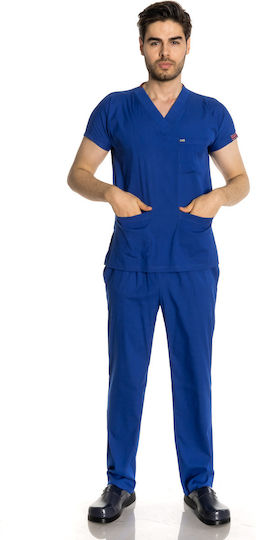 Women's Blue Pants & Blouse Set
