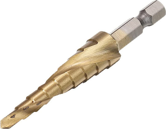 SKS Tools Σετ 3 Κωνικά Τρυπάνια Τιτανίου με Εξάγωνο Στέλεχος για Μέταλλο