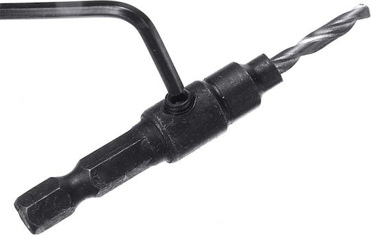 Set of 4 Drills with Hexagonal Shank for Wood