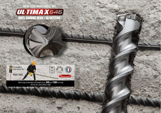 Diager Ultimax 646 Bohrer mit SDS Max Schaft für Gemäuer 26x540mm