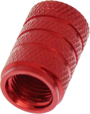 Car Tire Valve Caps Red 4pcs