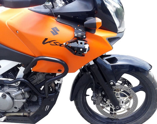 Moto Discovery V-strom Dl650/1000 '04-'11 Bases for Projectors Μοτοσυκλέτας in Black Color 000242