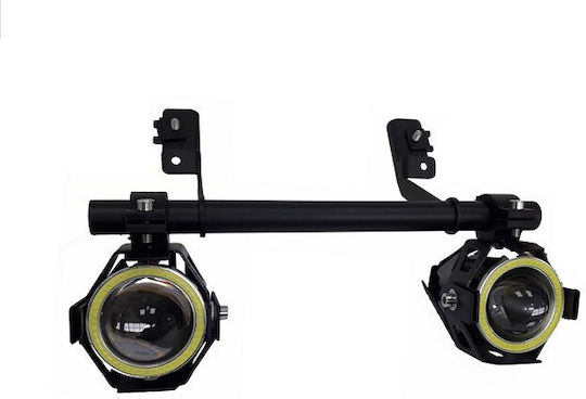 Moto Discovery Bases for Projectors Μοτοσυκλέτας in Black Color 313041/B