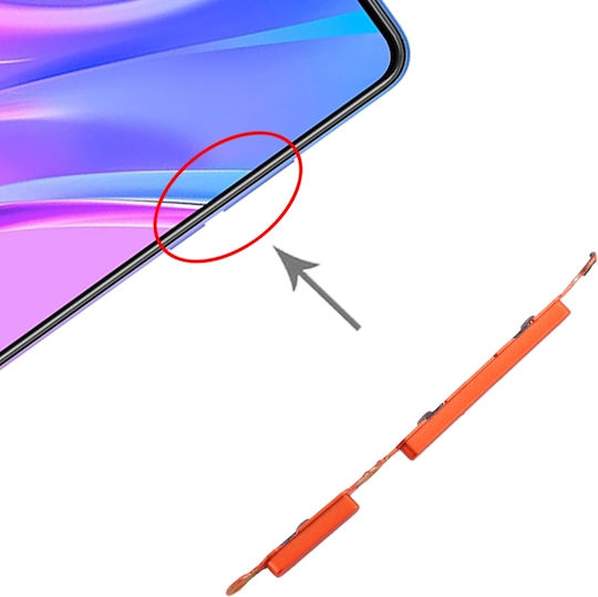 Seiten-Tasten Rot für Redmi 9A