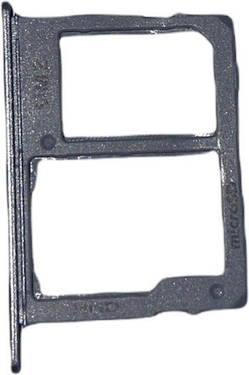 Sim Tray Μαύρο για Galaxy A6 2018