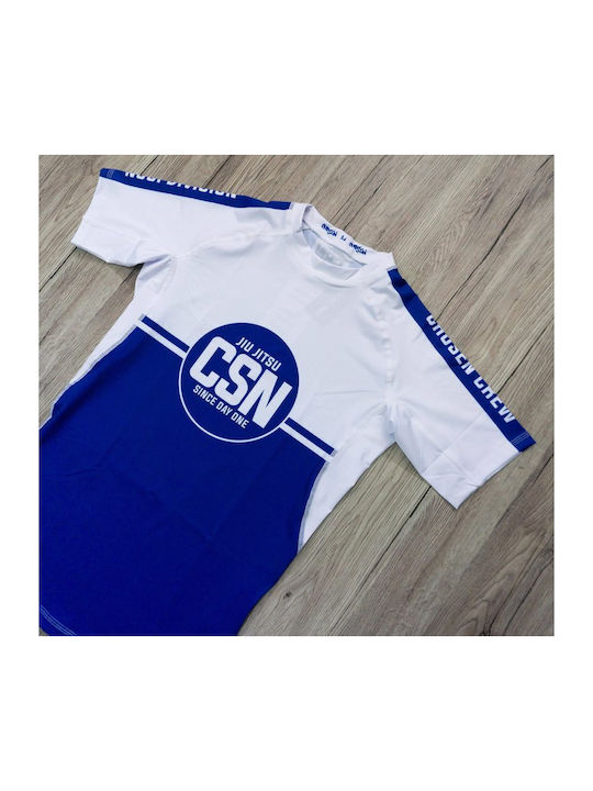 Bărbați Cu mânecă scurtă Tricou CHRS114 pentru Jiu-Jitsu Albastru