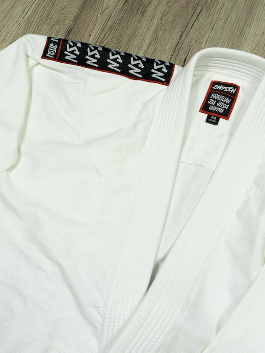 Chosen Ανδρικό Παντελόνι Brazilian Jiu Jitsu Λευκό