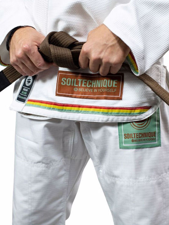 Soiltecnique Uniform Brasilianisches Jiu Jitsu Weiß