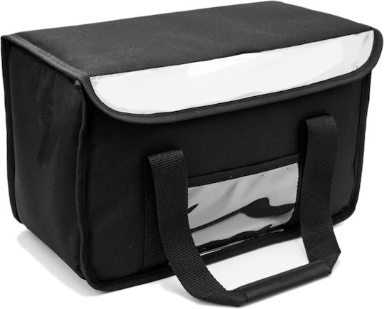 Food Delivery Bag 20lt with Belt 40x20x25cm Black