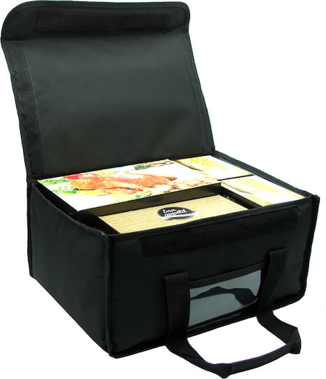 Food Delivery Bag 30lt with Belt 45x29x23cm Black