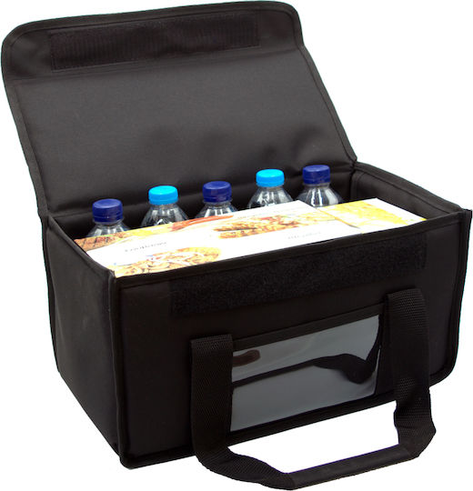 Food Delivery Bag 17lt with Belt 42x20x20cm Black