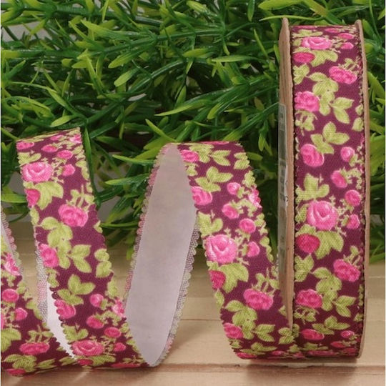 Selbstklebendes Dekorationsband 1Stück Lila mit Blumen