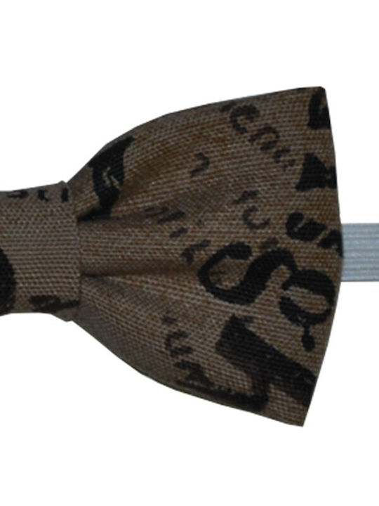 Baby Fabric Bow Tie Brown