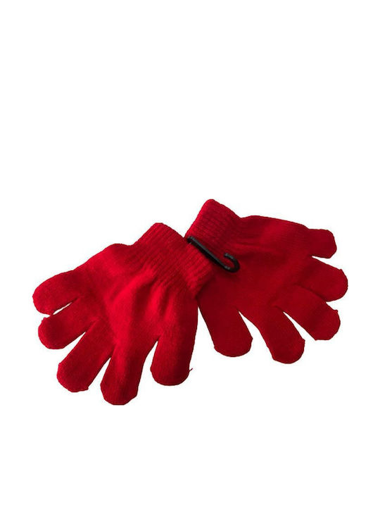 Gestrickte Kinderhandschuhe Rote