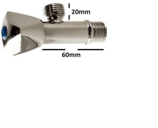 Valve / Switch Corner 1/2"x1/2" Male
