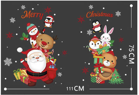 Sticker Display Decorative Christmas 1.11m x 75cm 45854 1pcs