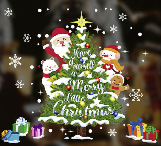 Sticker Display Decorative Christmas 65x75cm 4184562