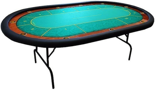 Pokeritems Masa de poker Metalic Pliabil Verde 250x140cm. 1buc