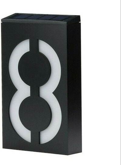 Led Wall Mounted Solar Light House Number 0.36W with Photocell IP55
