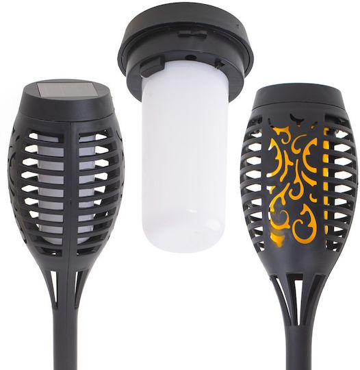 Solar Lamps Garden Torches Set 4 Lămpi Solare de Grădină Felinare cu Alb Cald Lumină