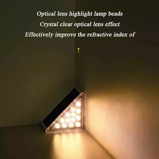 Set of 2 Floor Solar Lights 0.6W 80lm Warm White 3000K with Photocell IP67