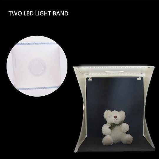 Cutie foto Luminat cu fundal multiplu 30x30x30cm