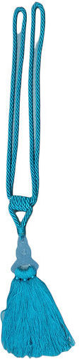 Fabric Curtain Tie-Back Magnetic Blue