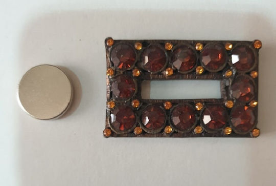 Krawatten-Rücken Magnetisch Braun 1Stück