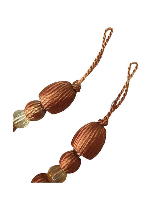 Tie-Back Rope made of Metal Beige 1pcs