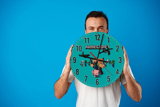 Koupakoupa Kids Wall Clock Gaming Wooden 30cm