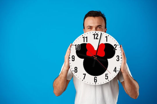 Koupakoupa Kids Wooden Wall Clock Minnie 30cm