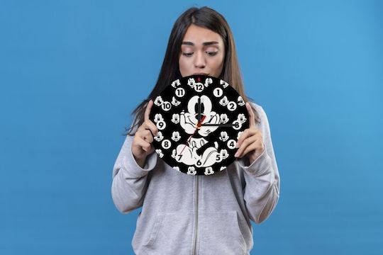 Koupakoupa Kids Wooden Wall Clock Mickey 19cm
