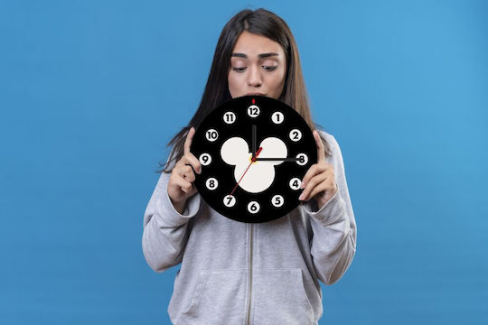 Koupakoupa Kids Wooden Wall Clock Mickey 19cm