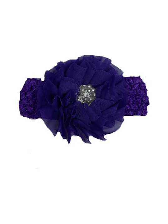 Baby Headband Purple 1pc