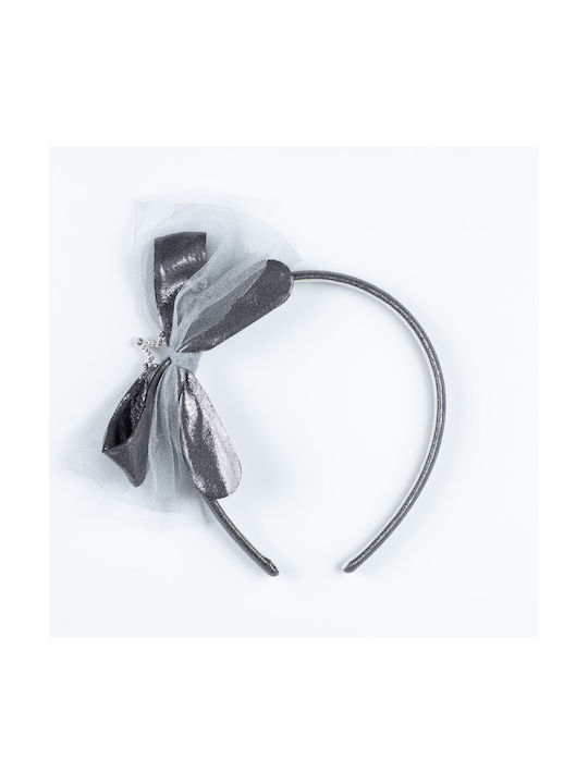 Gray Kids Headband with Bow