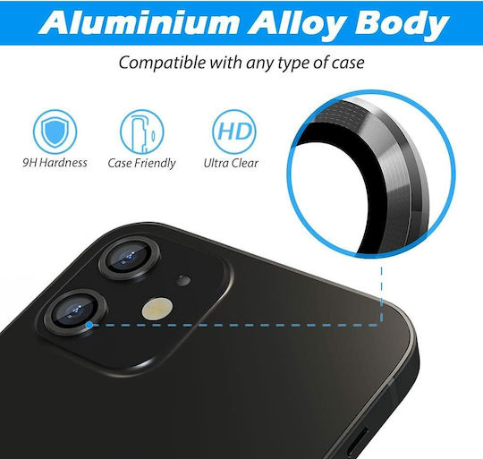 Lens Protector Camera Protection Tempered Glass Black for the iPhone 11