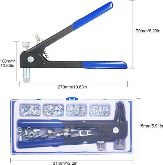 SKS Tools 40000517 Riveter Gun Length 270mm Set 86pcs