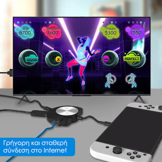 Jys Βάση για 1 χειριστήριο Switch Μαύρη 03188