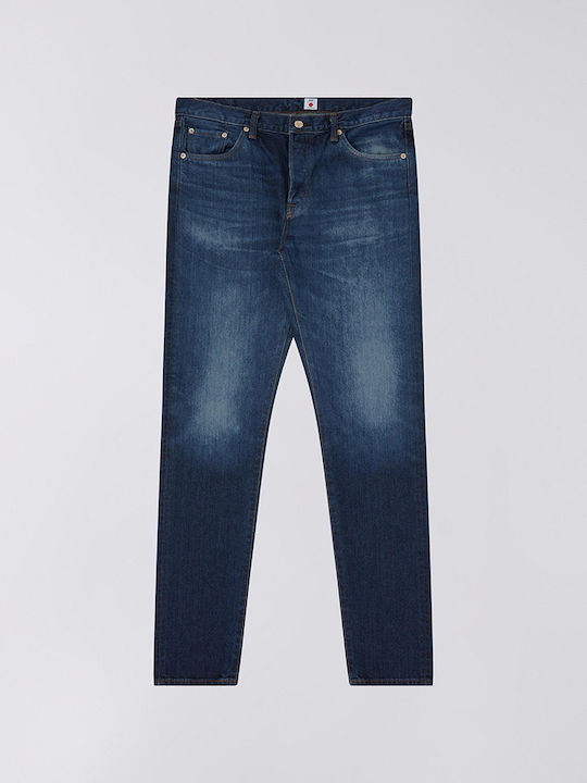 Made In Japan Men's Jeans Pants with Slim Tapered Fit Blue