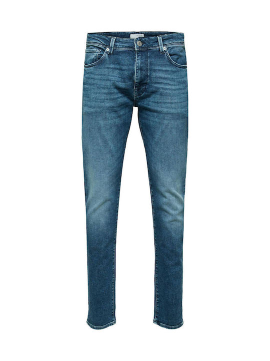 Men's Jeans Pants Elastic with Slim Fit Blue