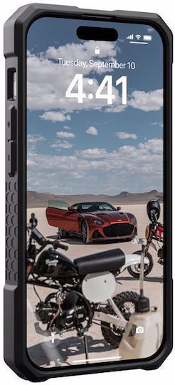 UAG Monarch Pro Back Cover Plastic 2mm Negru (iPhone 15 Pro)
