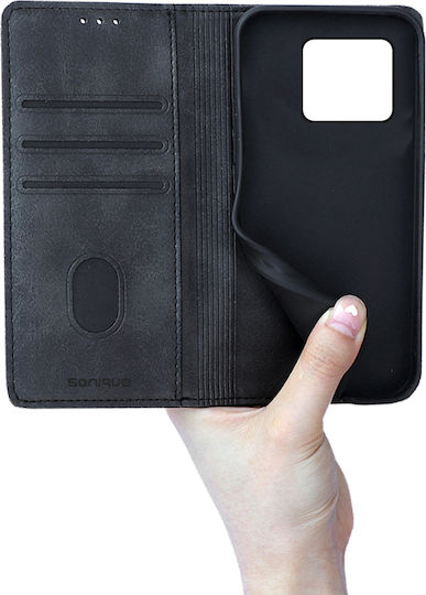 Sonique Book Δερματίνης Μαύρο (OnePlus 10T)